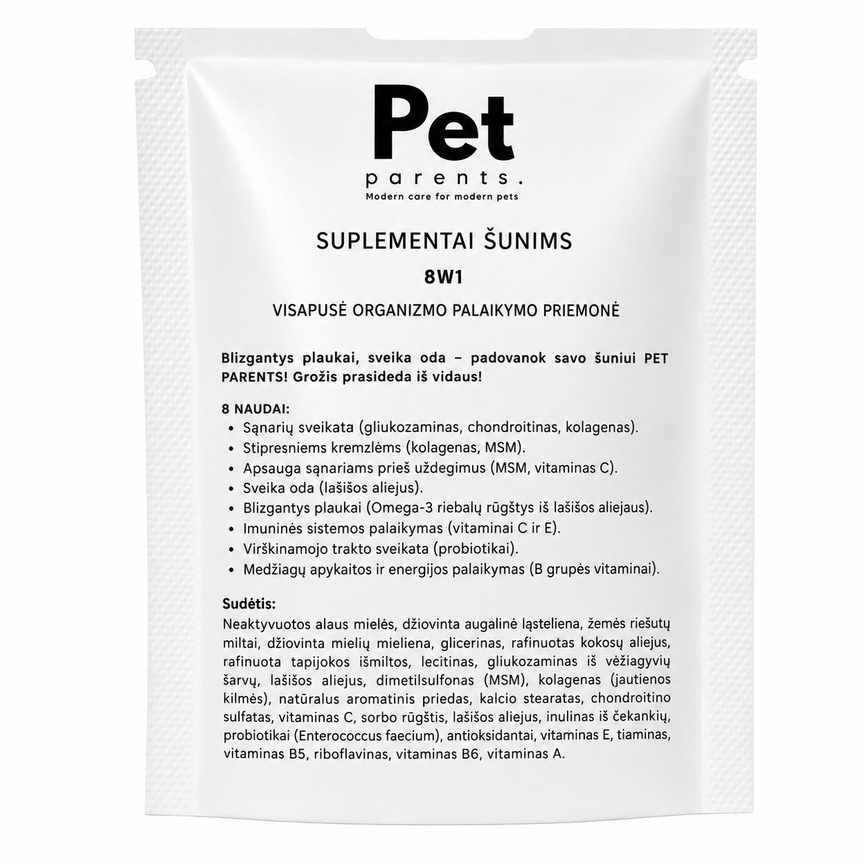 PetParents 8in1 MINI – kompleksinis papildas šunims